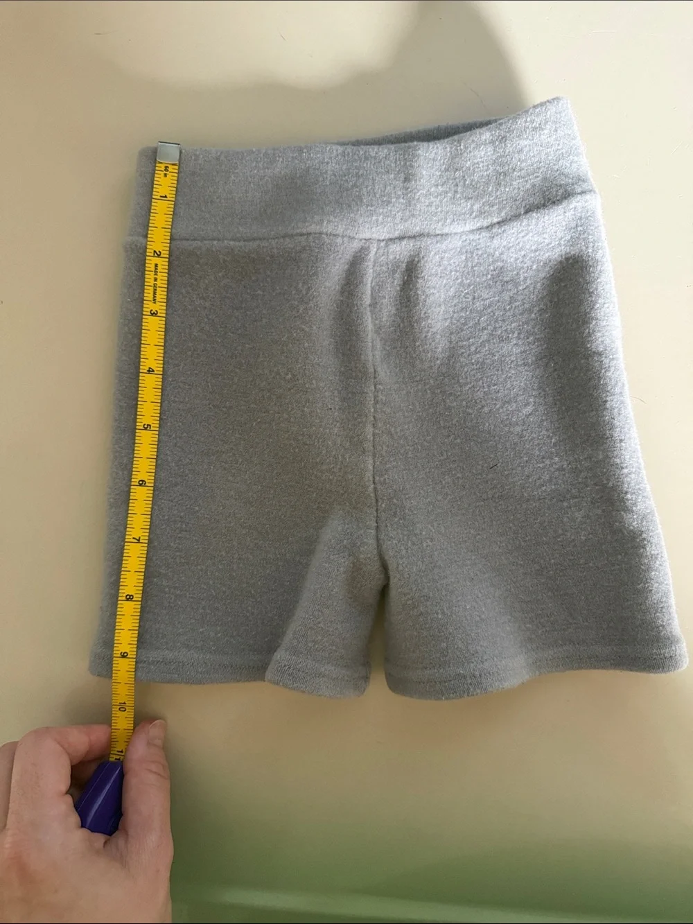 Bumby wool blend Grey Knit diaper cover/ soaker Shorts